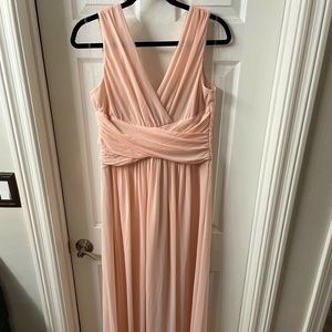 Blush bridesmaid dress